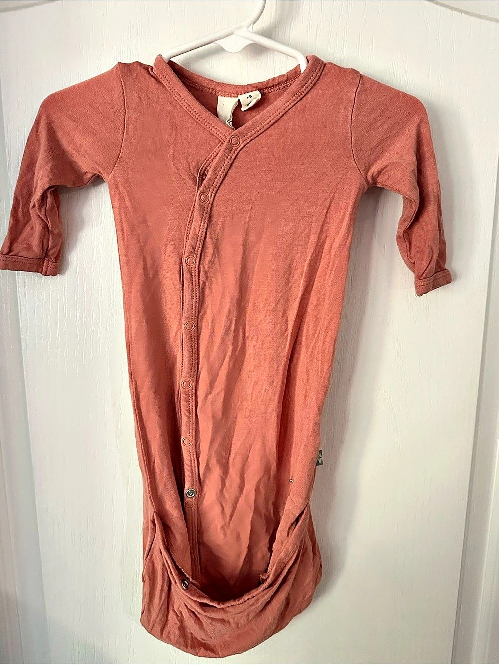 Kyte BABY Newborn Knotted Gown / Bundler Pink Footie